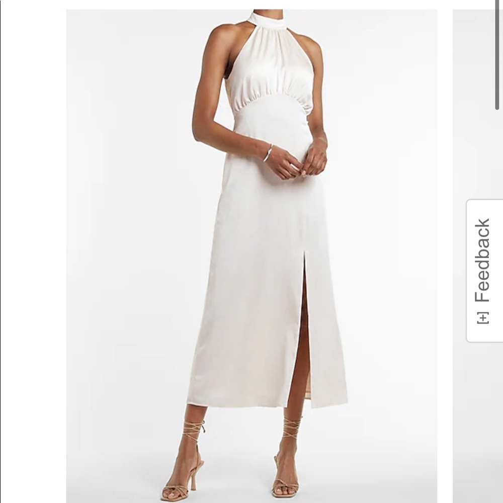 NWT - Satin Halter Maxi Dress